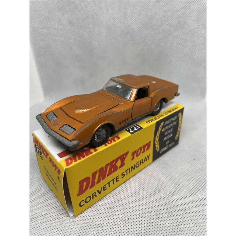 Dinky Corvette Stingray No:221 With Repro Box
