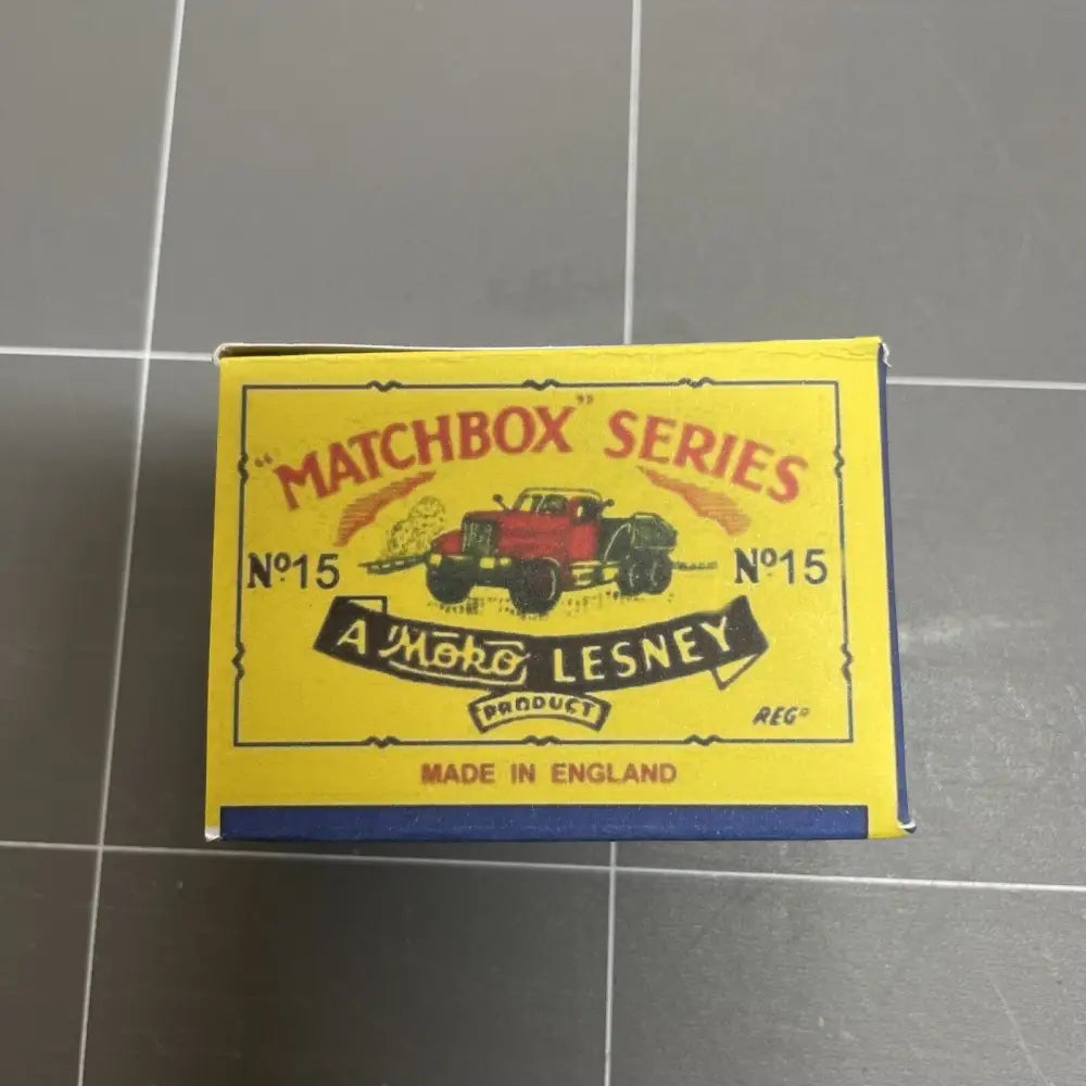 Matchbox Lesney 15 b Atlantic Rotinoff Tractor Empty Repro B Style Box