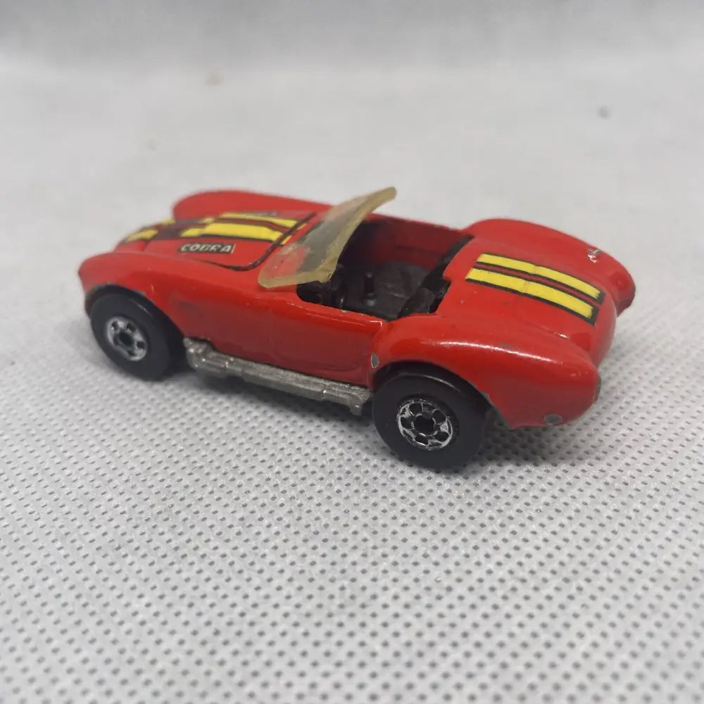 Vintage 1982 Mattel Hot Wheels Red Classic Cobra Shelby Diecast Race Car